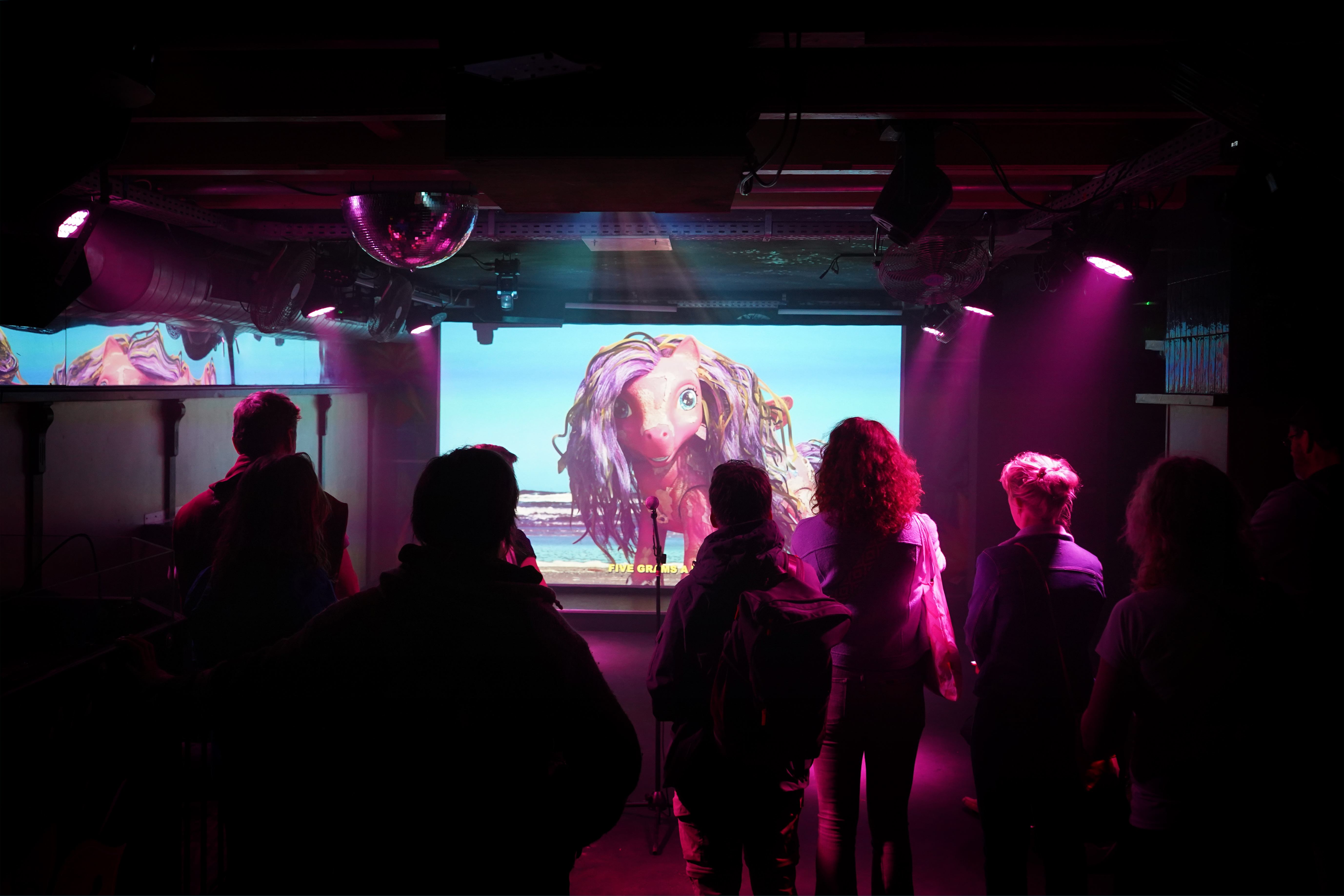 VR still of Abel Tasman figure reimagined in surreal digital museum environment