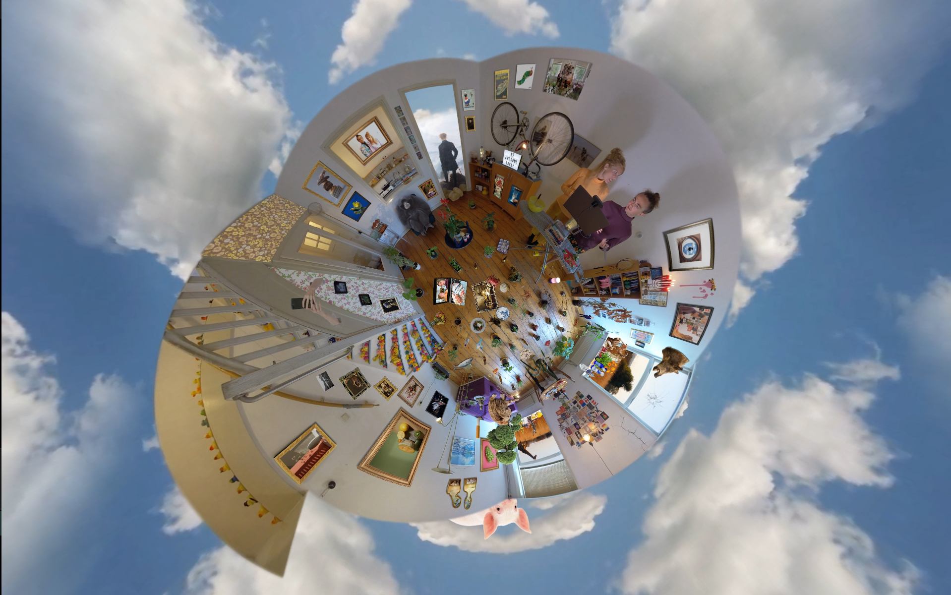 Experimental video work critiquing boundaries between public and private