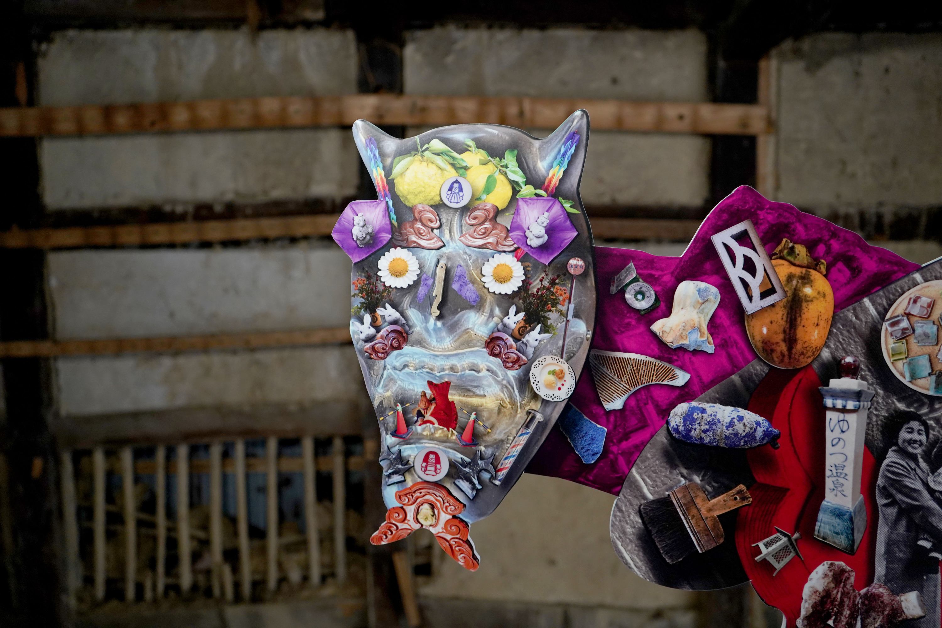 Contemporary sound art installation based on ecological contradiction