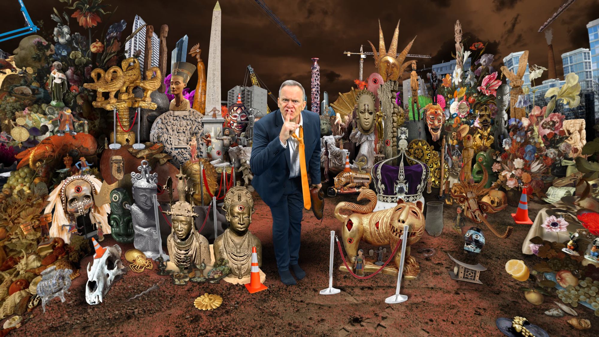 Satirical reconstruction of Dutch colonial myth within immersive digital artwork